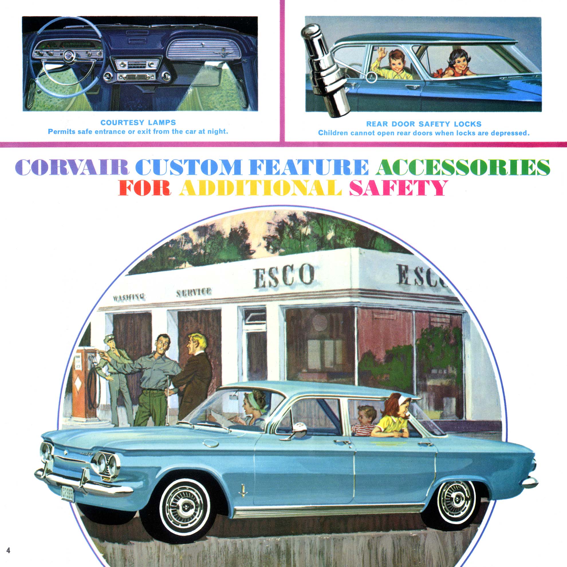1963 Chevrolet Corvair Accessories Booklet